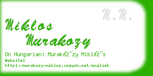 miklos murakozy business card